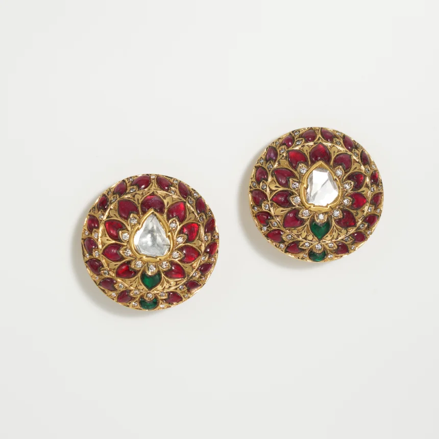 Ruby Flora Studs
