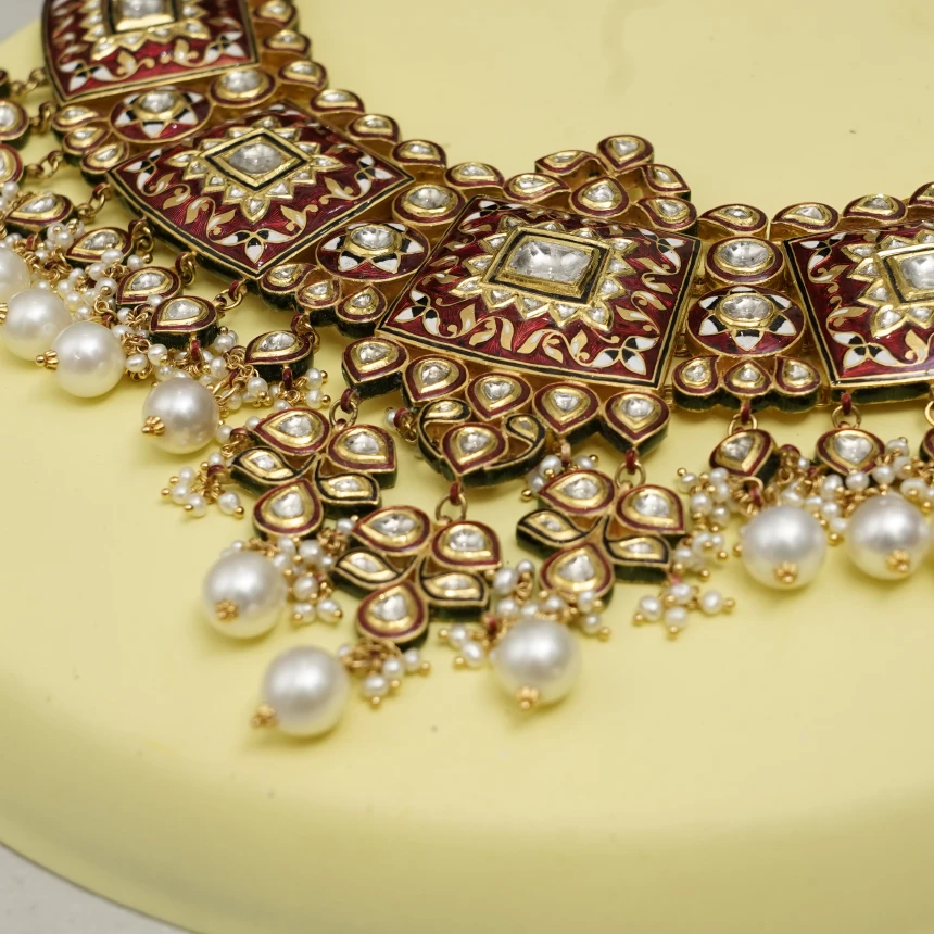 Gulnaar Meenakari Necklace
