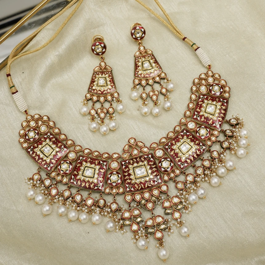 Gulnaar Meenakari Necklace