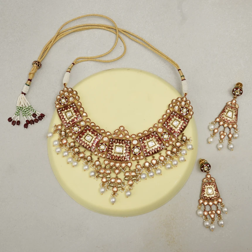 Gulnaar Meenakari Necklace