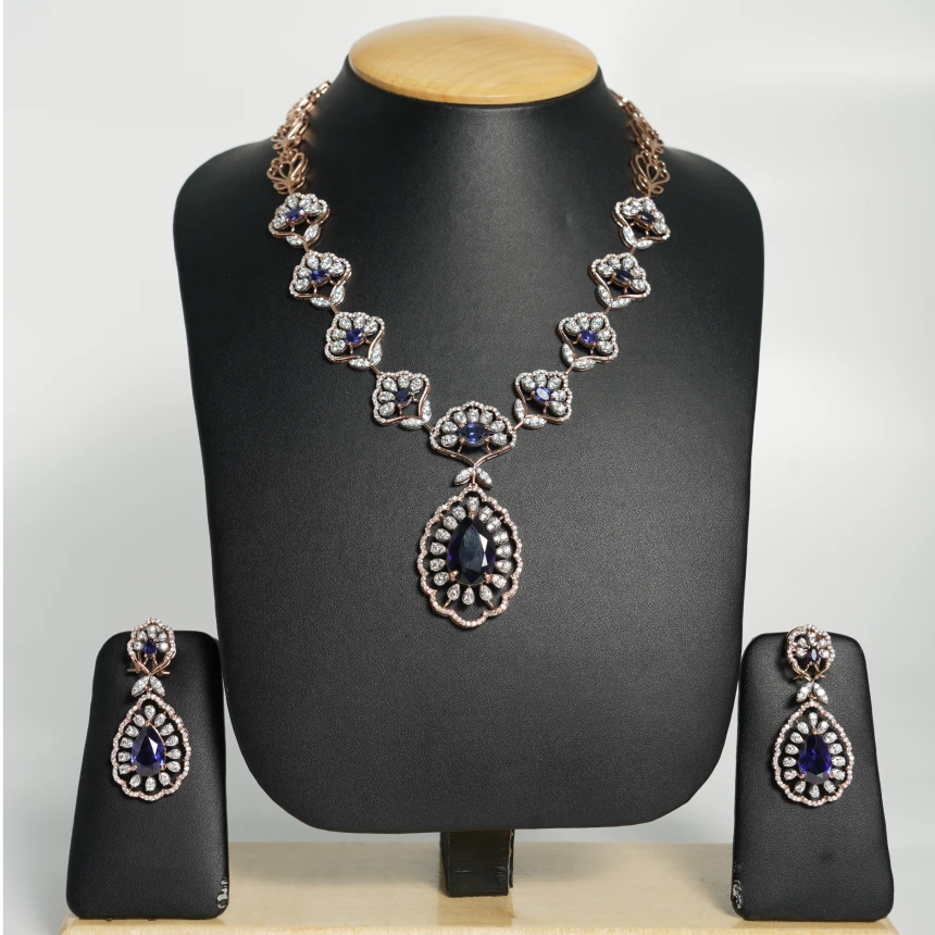 Midnight Bloom Diamond Necklace