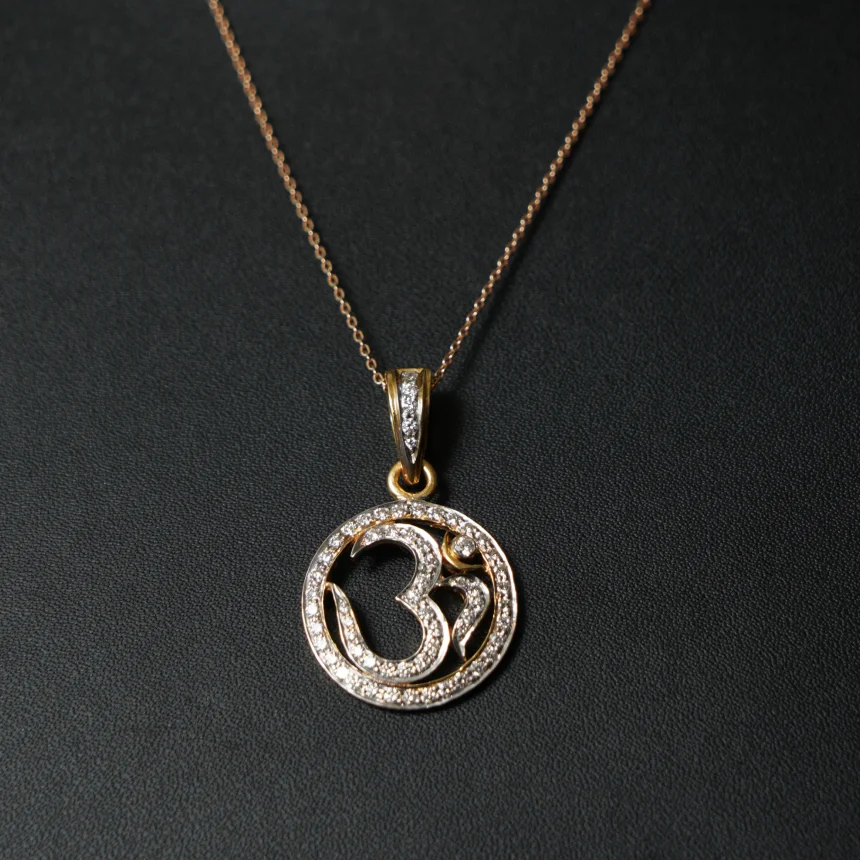 Om Diamond Pendant