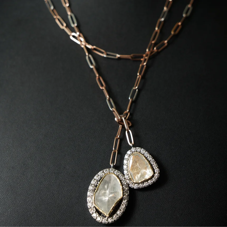 Maison Duo Polki Pendant