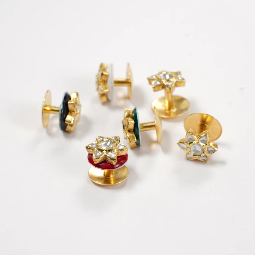 The Naqsh Polki Buttons